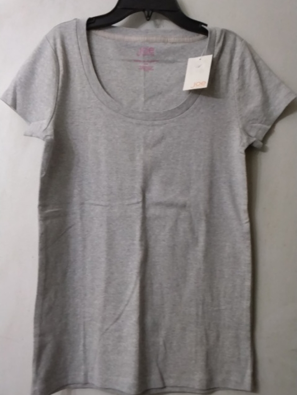 Joe's Brand Scoop Neck Short Sleeve Tee - Gray Women's Sz Medium